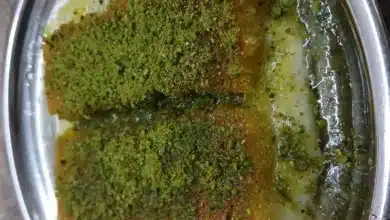 Ev yapımı çıtır künefe tarifi, tavada Hatay usulü sünme peynirli çıtır kadayıf sunumu