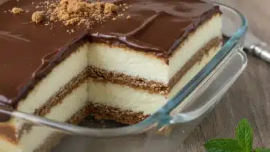Muhallebili kek tarifleri, yumuşacık pandispanya üzeri ipeksi sütlü muhallebi tatlısı sunumu